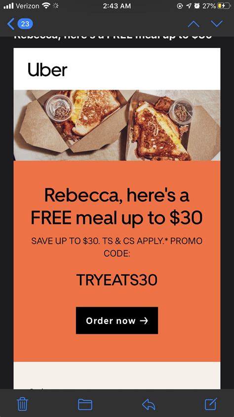 Had to go in through the <b>uber</b> app and add the <b>promo</b> <b>code</b> through their rather than through <b>uber</b> <b>eats</b> app. . Uber eats 30 off promo code
